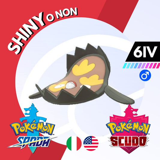 Stunfisk di Galar Shiny o Non 6 IV Competitivo Pokemon Spada Scudo Sword Shield