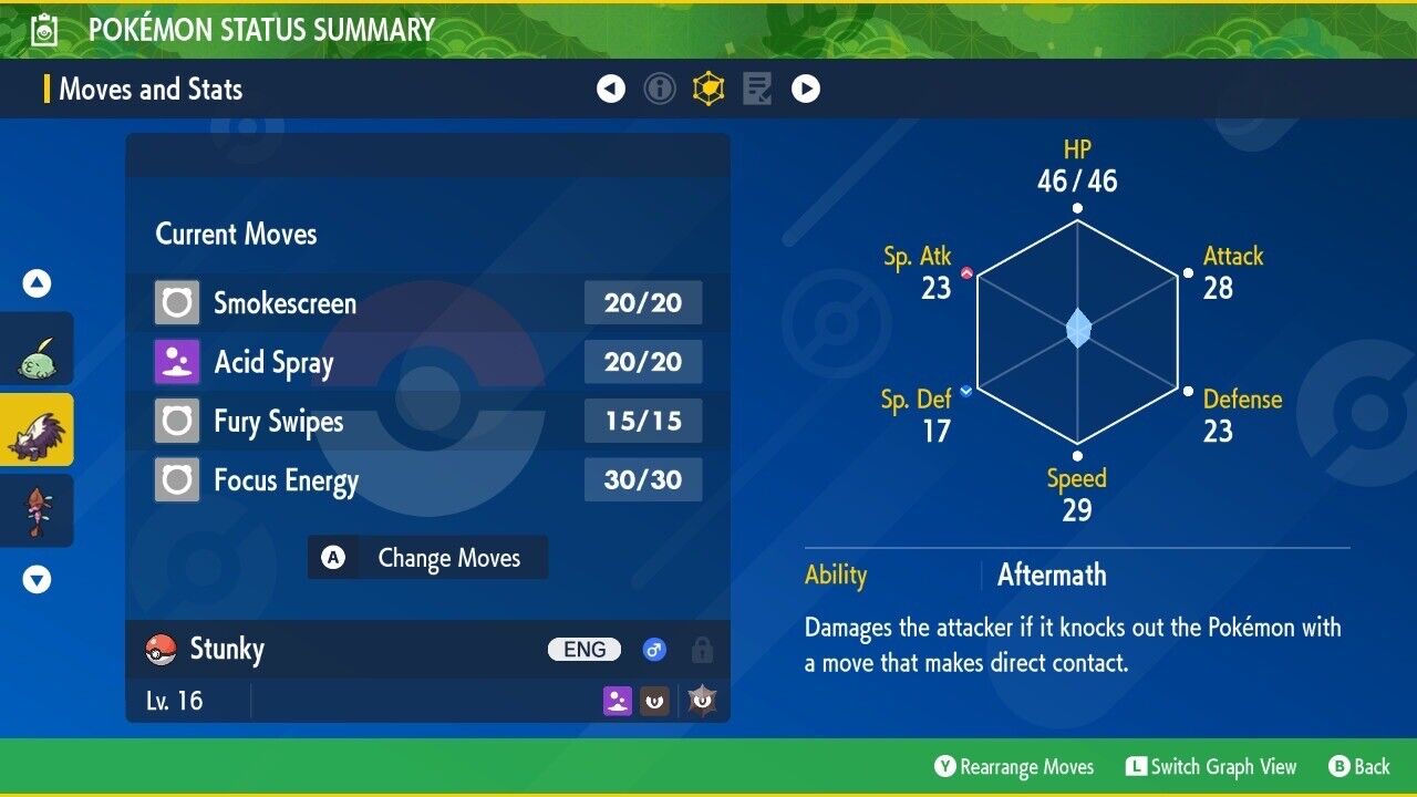 Stunky Shiny Event Mass Outbreak Uncommon Mark Untouched Pokémon Scarlet Violet Shiny by Shiny Living Dex | Shiny Living Dex