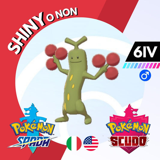 Sudowoodo Shiny o Non 6 IV Competitivo Legit Pokemon Spada Scudo Sword Shield