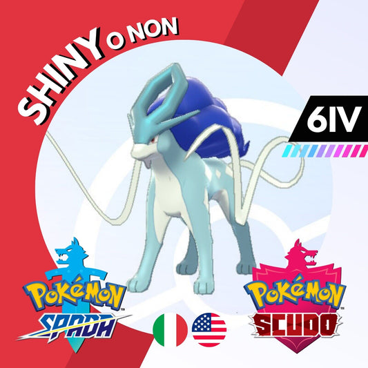 Suicune Shiny o Non 6 IV Competitivo Legit Pokemon Spada Scudo Sword Shield