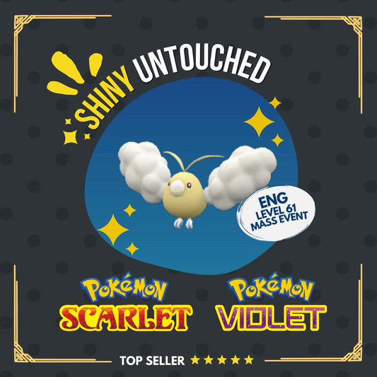 Swablu Shiny Event Mass Outbreaks 2025 Gold Untouched IV Pokémon Scarlet Violet