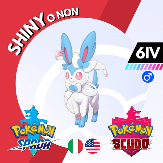 Sylveon Shiny o Non 6 IV Competitivo Legit Pokemon Spada Scudo Sword Shield
