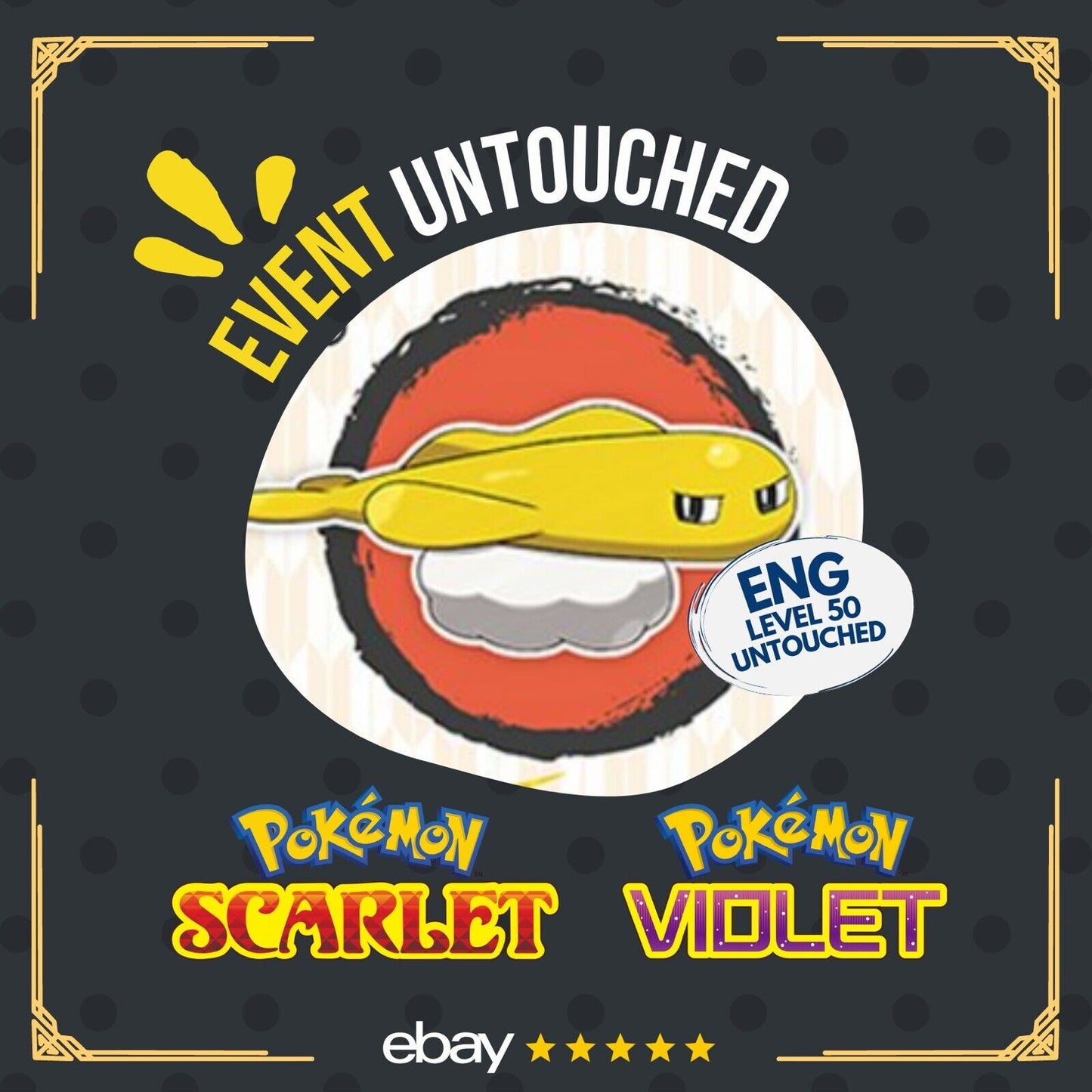 Tatsugiri Stretchy Worlds23 Yokohama Event Untouched IV Pokémon Scarlet Violet Non shiny Lv 50 by Shiny Living Dex | Shiny Living Dex