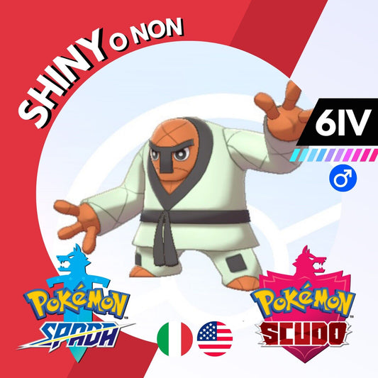 Throh Shiny o Non 6 IV Competitivo Legit Pokemon Spada Scudo Sword Shield