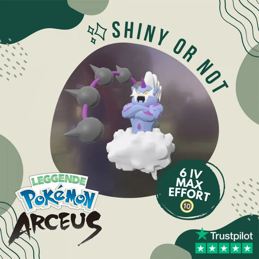 Thundurus Shiny ✨ Legends Pokémon Arceus 6 Iv Max Effort Custom Ot Level Gender
