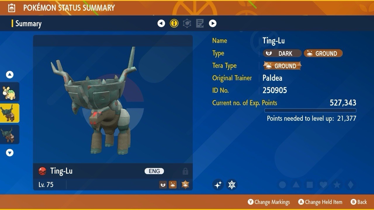 Ting-Lu Shiny Event September 2025 Untouched IV Legit Pokémon Scarlet Violet