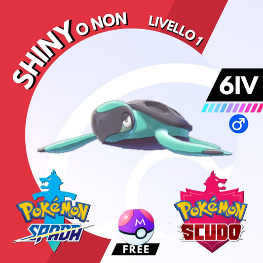 Tirtouga Shiny o Non 6 IV e Master Ball Legit Pokemon Spada Scudo Sword Shield