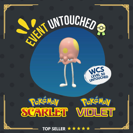 Toedscool WCS Event 2025 World Championships Untouched IV Pokémon Scarlet Violet