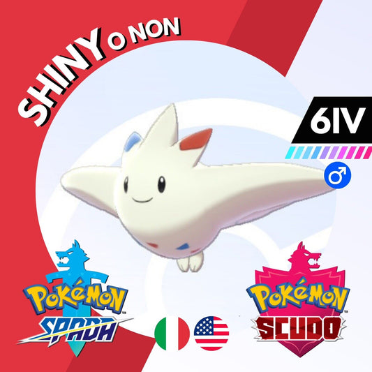 Togekiss Shiny o Non 6 IV Competitivo Legit Pokemon Spada Scudo Sword Shield