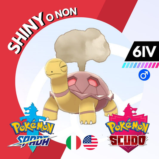 Torkoal Shiny o Non 6 IV Competitivo Legit Pokemon Spada Scudo Sword Shield