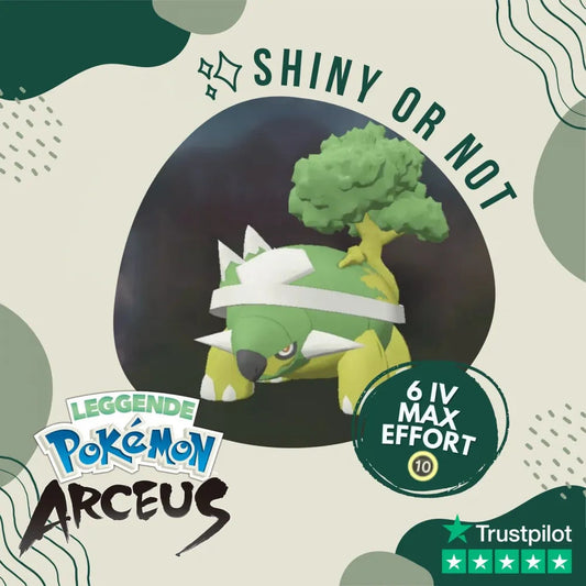 Torterra Shiny ✨ Legends Pokémon Arceus 6 Iv Max Effort Custom Ot Level Gender
