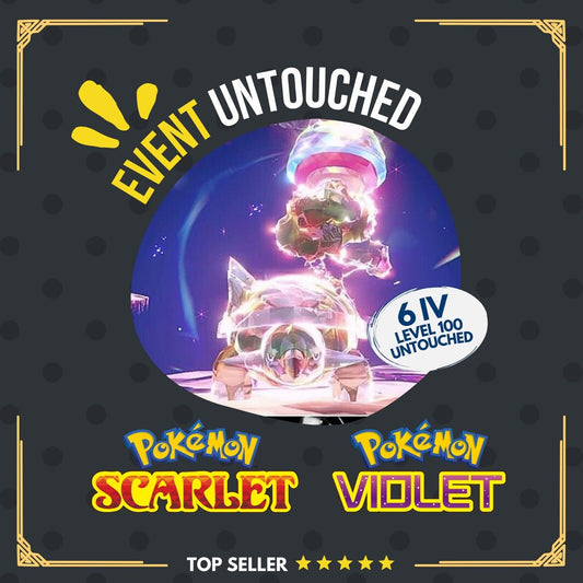 Torterra Unrivaled Tera Raid Event Mightiest Ground 6 IV Pokémon Scarlet Violet