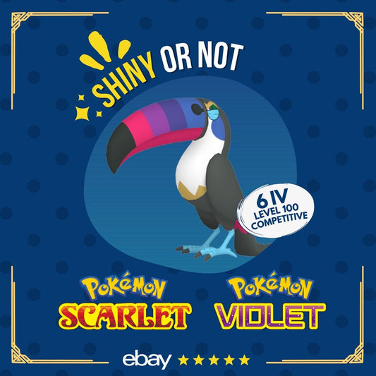 Toucannon Shiny or Non ✨ 6 IV Competitive Customizable Pokémon Scarlet Violet by Shiny Living Dex | Shiny Living Dex