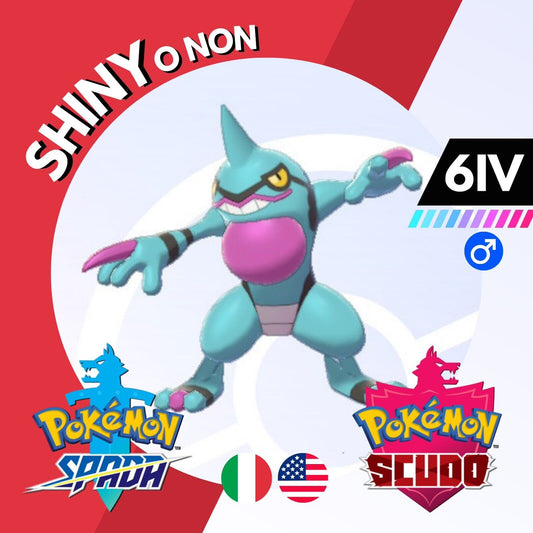 Toxicroak Shiny o Non 6 IV Competitivo Legit Pokemon Spada Scudo Sword Shield