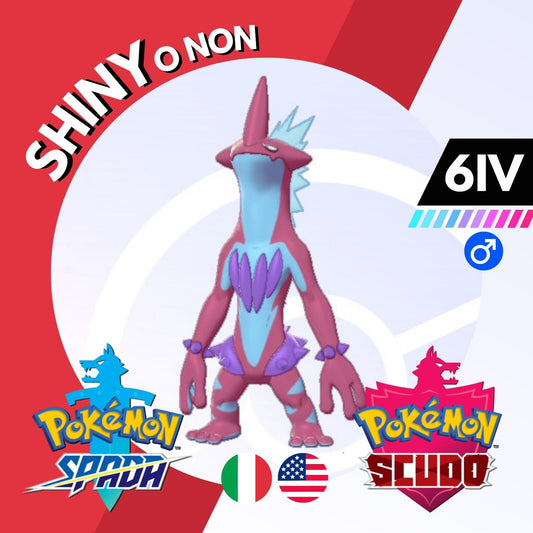Toxtricity Basso Lowkey Form Shiny o Non 6 IV Pokemon Spada Scudo Sword Shield