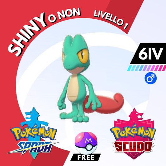 Treecko Shiny o Non 6 IV e Master Ball Legit Pokemon Spada Scudo Sword Shield