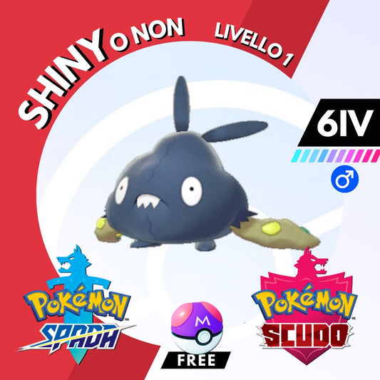 Trubbish Shiny o Non 6 IV e Master Ball Legit Pokemon Spada Scudo Sword Shield