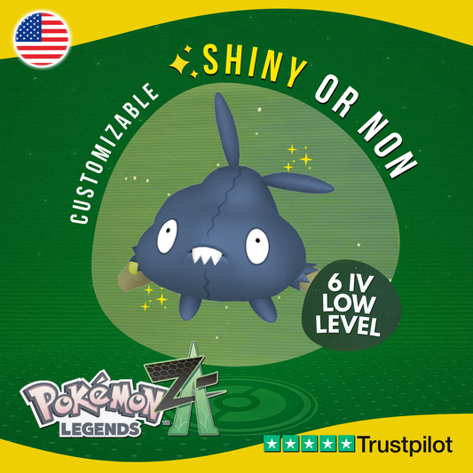 Trubbish Shiny or Non ✨ 6 IV Pokémon Legends Z-A Competitive Customizable ZA Z A