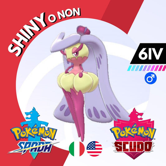 Tsareena Shiny o Non 6 IV Competitivo Legit Pokemon Spada Scudo Sword Shield