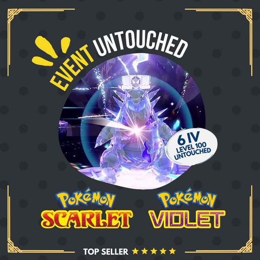 Tyranitar Unrivaled Tera Raid Event Mightiest Ghost 6 IV Pokémon Scarlet Violet