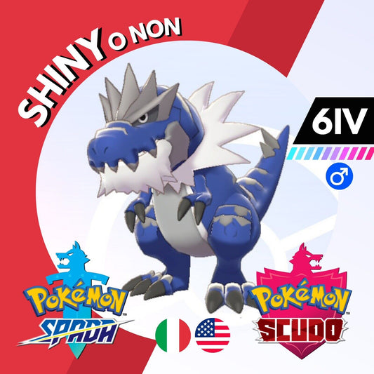 Tyrantrum Shiny o Non 6 IV Competitivo Legit Pokemon Spada Scudo Sword Shield