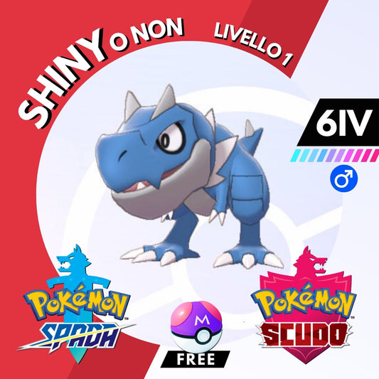 Tyrunt Shiny o Non 6 IV e Master Ball Legit Pokemon Spada Scudo Sword Shield