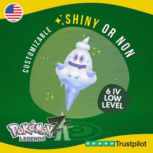 Vanillite Shiny or Non ✨ 6IV Pokémon Legends Z-A Competitive Customizable ZA Z A