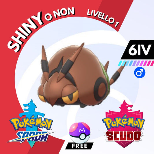 Venipede Shiny o Non 6 IV e Master Ball Legit Pokemon Spada Scudo Sword Shield