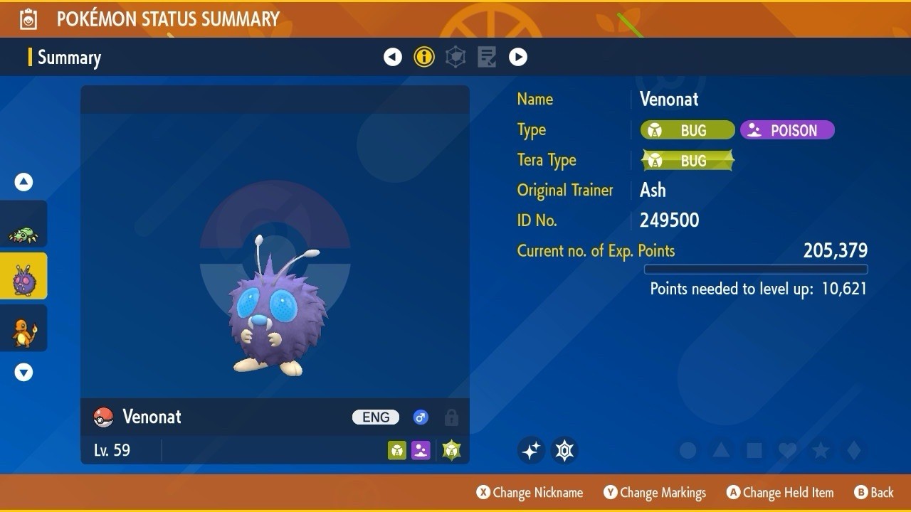 Venonat Shiny Event Mass Outbreaks 2025 May Untouched IV Pokémon Scarlet Violet