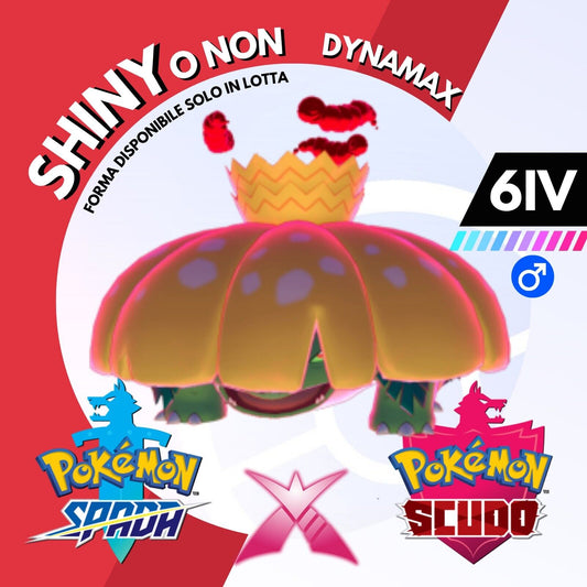 Venusaur Gigantamax Dynamax Shiny o Non 6 IV Pokemon Spada Scudo Sword Shield