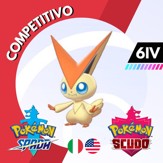 Victini Competitivo Non Shiny 6 IV Legit Pokemon Spada Scudo Sword Shield 100