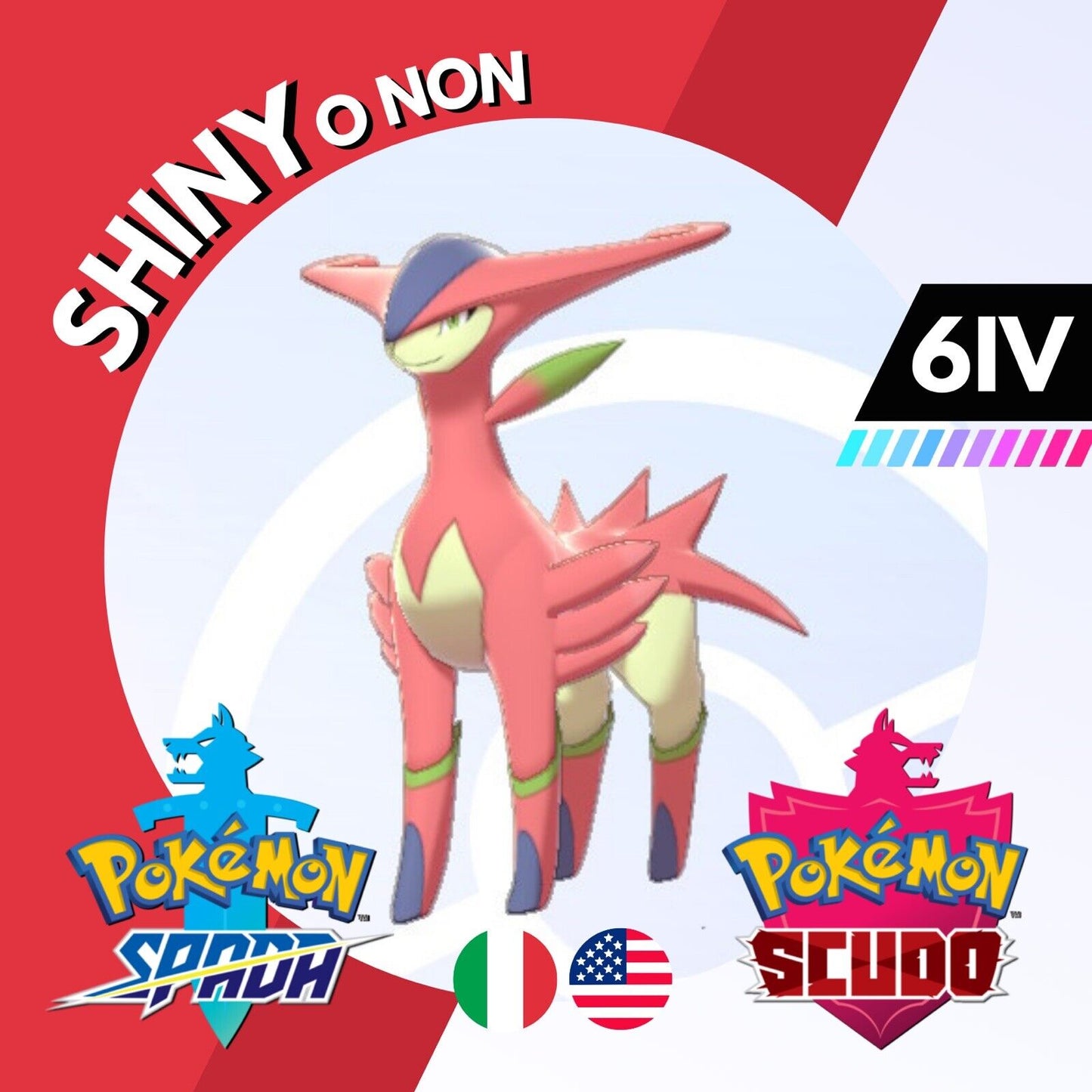 Virizion Shiny o Non 6 IV Competitivo Legit Pokemon Spada Scudo Sword Shield