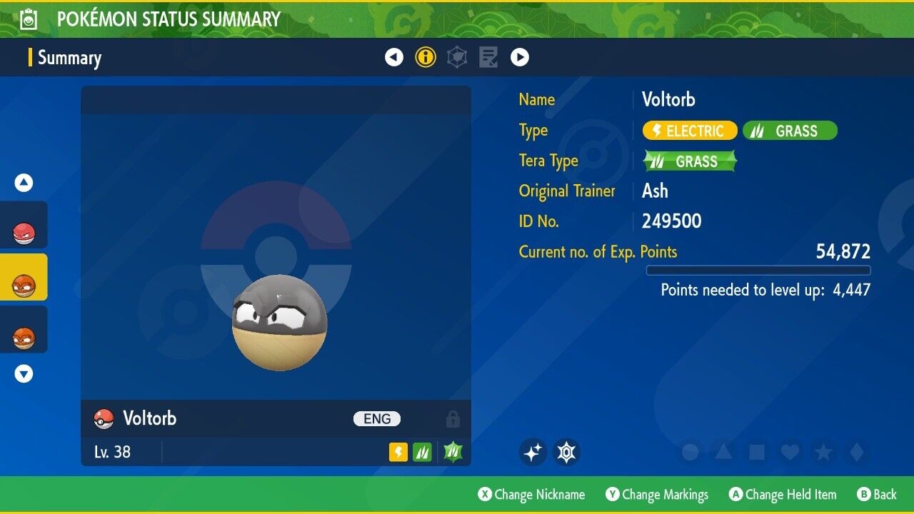 Voltorb Hisui Shiny Event Mass Outbreak Untouched IV Pokémon Scarlet Violet Shiny by Shiny Living Dex | Shiny Living Dex