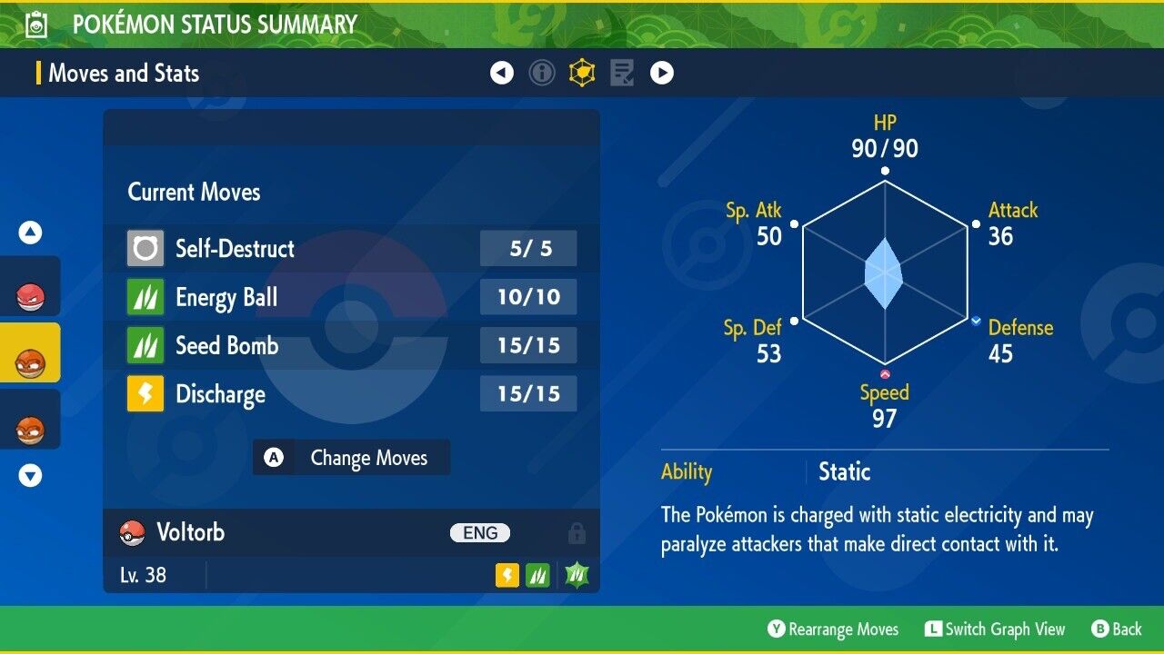 Voltorb Hisui Shiny Event Mass Outbreak Untouched IV Pokémon Scarlet Violet Shiny by Shiny Living Dex | Shiny Living Dex