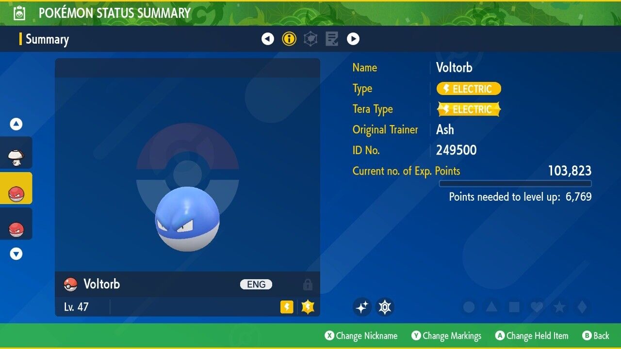 Voltorb Kanto Shiny Event Mass Outbreak Untouched IV Pokémon Scarlet Violet Shiny by Shiny Living Dex | Shiny Living Dex