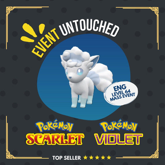 Vulpix Alolan Mass Outbreak October Event Untouched IV Pokémon Scarlet Violet