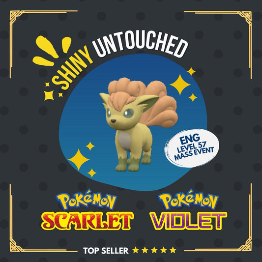 Vulpix Shiny Mass Outbreak August 25 Event Untouched IV Pokémon Scarlet Violet