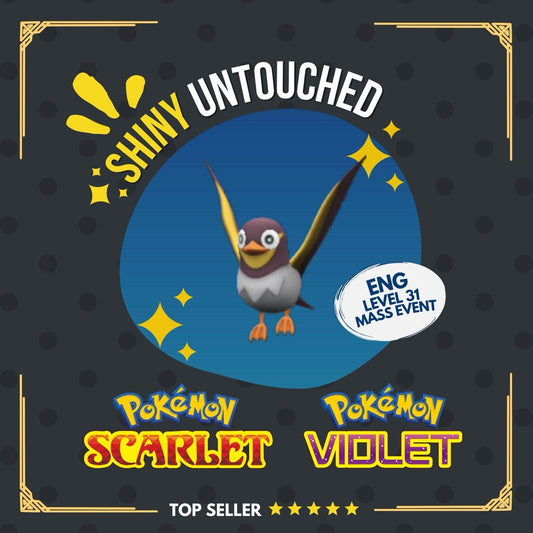 Wattrel Shiny Event Mass Outbreaks August Untouched IV Pokémon Scarlet Violet