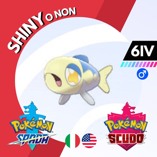 Wishiwashi Shiny o Non 6 IV Competitivo Legit Pokemon Spada Scudo Sword Shield