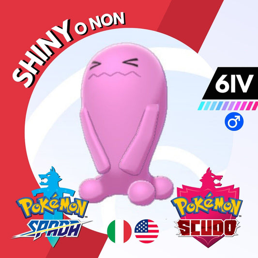 Wobbuffet Shiny o Non 6 IV Competitivo Legit Pokemon Spada Scudo Sword Shield
