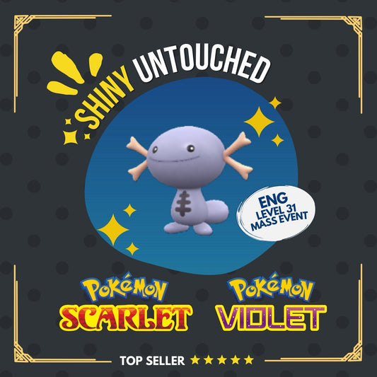 Wooper Paldea Shiny Mass Outbreak August 25 Event Untouched IV Pokémon Scarlet
