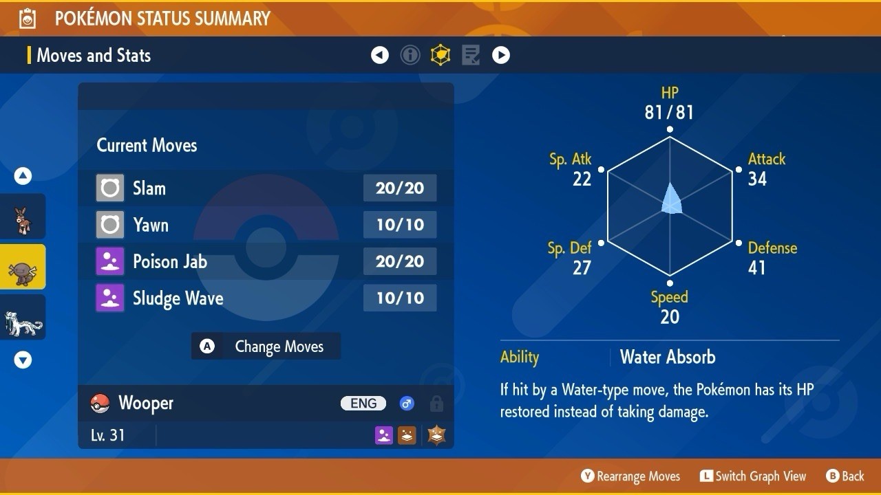 Wooper Paldea Shiny Mass Outbreak August 25 Event Untouched IV Pokémon Scarlet