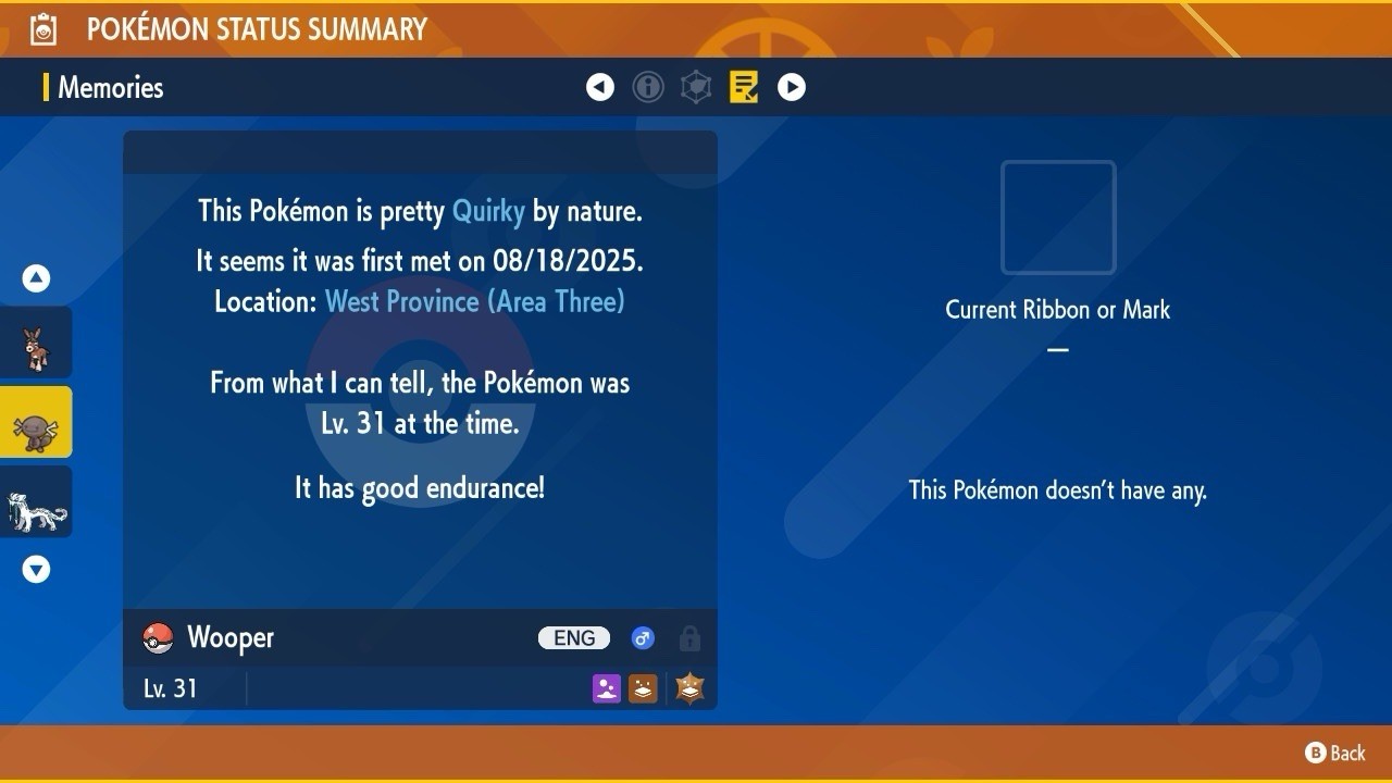 Wooper Paldea Shiny Mass Outbreak August 25 Event Untouched IV Pokémon Scarlet