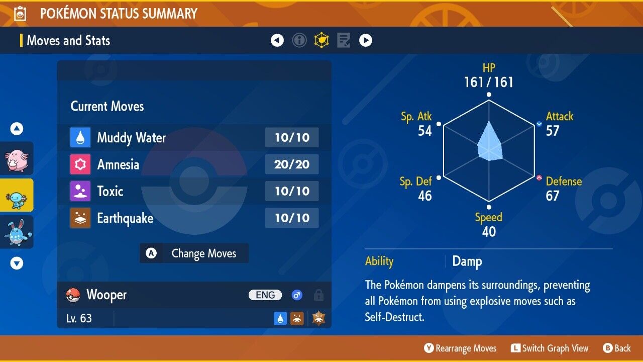 Wooper Shiny Event Mass Outbreaks December Untouched IV Pokémon Scarlet Violet