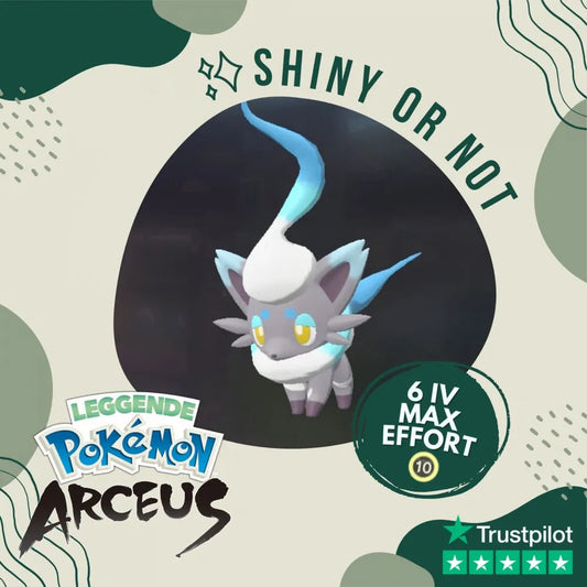 Zorua Shiny ✨ Legends Pokémon Arceus 6 Iv Max Effort Custom Ot Level Gender Alph