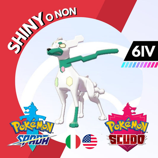 Zygarde 10 Cane Shiny o Non 6 IV Competitivo Pokemon Spada Scudo Sword Shield