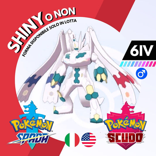 Zygarde Perfetto 100 Shiny o Non 6 IV Legit Pokemon Spada Scudo Sword Shield