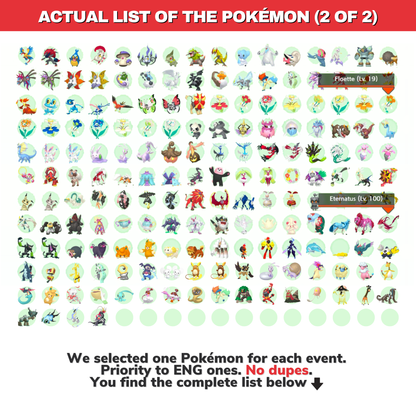 Pokémon HOME Cherish Ball Legit Untouched IV Living Dex Event Complete Collection from 2007 to 2025 Real Moves Level Dates