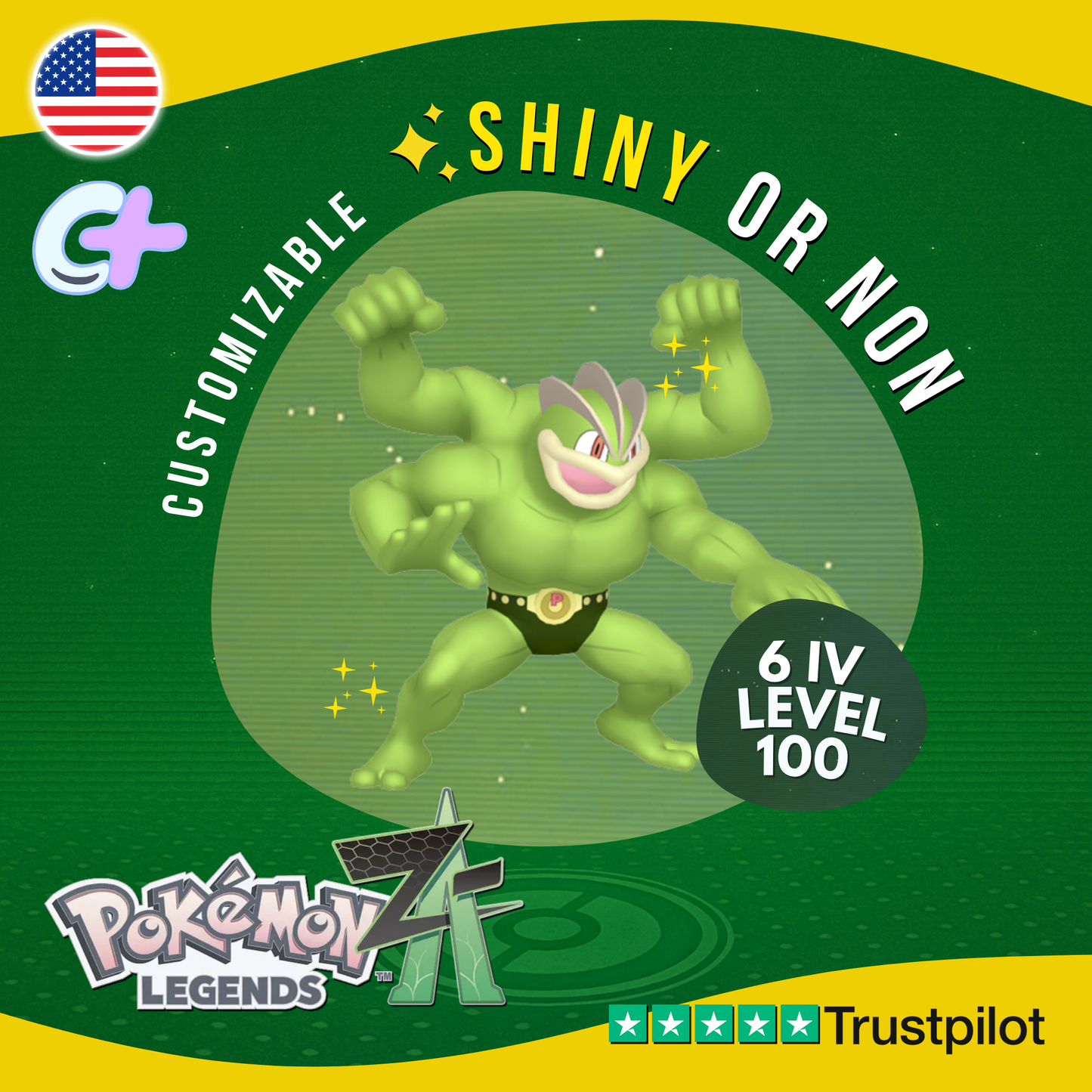 Machamp Shiny or Non ✨6 IV Pokémon Legends Z-A Competitive Customizable ZA Z A