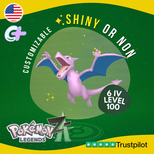Aerodactyl Shiny or Non ✨6IV Pokémon Legends Z-A Competitive Customizable ZA Z A
